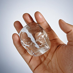 Khuôn làm đá viên <span class=keywords><strong>silicon</strong></span> trong suốt không bọt khí, có thể tái sử dụng, dẻo, tạo hình viên đá cầu cho rượu whisky, trông như đá trong suốt - Product Image 5