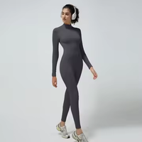 Combinaison de yoga sans couture pour femme, taille plus, extensible dans les quatre sens, écologique, en nylon/spandex imprimé, avec short intégré