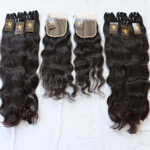 มัดผมมนุษย์จากแคมโบเดียน100% พร้อมผ้าลูกไม้บาง HD สำหรับต่อผมจริงทำจากขนมิงค์ - Product Image 2