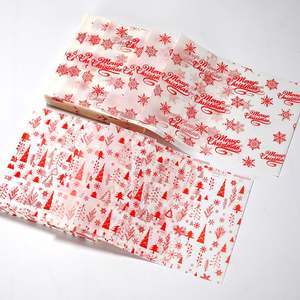 Papier sulfurisé jetable personnalisé résistant à la graisse pour hamburgers, feuilles de papier de charcuterie anti-graisse pour emballage de sandwichs et pain, papier ciré pour emballage alimentaire - Product Image 1