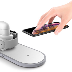 En gros Portable <span class=keywords><strong>Qi</strong></span> Rapide 3 En 1 Universel Intelligent de Téléphone Portable Sans Fil Chargeur - Product Image 2