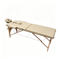 Lit de massage en bois pour spa beauté, lit de massage pliable de haute qualité et portable, lit réglable