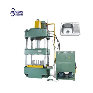 Fabriqué en Chine ligne de production complète de presse évier lavabos en acier inoxydable Jiuying Ss cuisine évier presse Machine