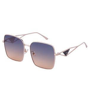 Didir แว่นตากันแดดโลหะขนาดใหญ่สำหรับผู้หญิง UV400เลนส์ PC แว่นตาแฟชั่นป้องกันแสงแดดสำหรับงานปาร์ตี้สวม C1 DL-D6302 - Product Image 5