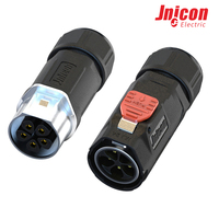 Connecteur étanche IP67 MJ24 5 broches 30A 300V à verrouillage rapide mâle/femelle pour éclairage LED et automatisation industrielle