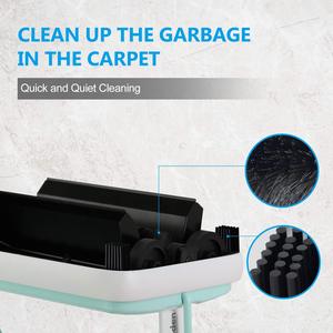 Barredora manual de plástico para alfombras con colector de polvo 2 en 1, ligera y portátil para uso doméstico - Product Image 5