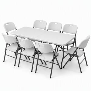 Tavolo Pieghevole in HDPE da 6 Piedi, Resistente fino a 300kg, Portatile <span class=keywords><strong>per</strong></span> <span class=keywords><strong>Campeggio</strong></span> e Conferenze all'Aperto - Product Image 1