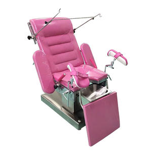 Table d'opération gynécologique réglable, lit d'accouchement obstétrical pour hôpital et clinique avec structure en acier inoxydable - Product Image 6