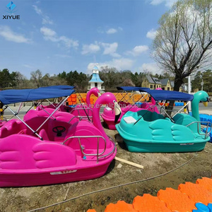 Nuevo barco <span class=keywords><strong>el</strong></span>éctrico Flamingo, venta directa de fábrica, barco de parachoques <span class=keywords><strong>el</strong></span>éctrico de pato cisne de doble cabeza, barco de Pedal de bicicleta de agua - Product Image 2
