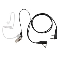 KAC-0625 2 Earbud tabung akustik udara kumparan kawat dengan mikrofon PTT cocok untuk TK-2107 TK-3107 TK-3207 TK-2207 TK-3307 dll. Radio