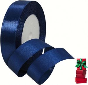 Ruban satiné classique de 22 m x 25 mm pour centres de table de mariage, décorations de table, nœuds à coudre, artisanat, promotion maison, cadeau, couleur - Product Image 1