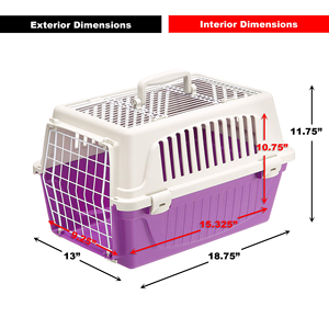 Airline Shipping Approved <b>Plastic</b> Dog Transport Box Pet Cages Bag Carrier and Travel <b>Crates</b> Kennel - Product Image 3