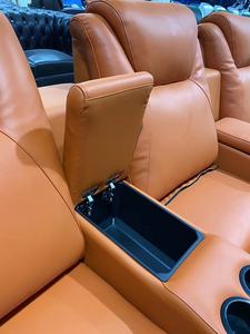 Fauteuils <span class=keywords><strong>de</strong></span> cinéma inclinables en cuir orange <span class=keywords><strong>pour</strong></span> home cinéma, canapés et sièges VIP <span class=keywords><strong>pour</strong></span> salle <span class=keywords><strong>de</strong></span> cinéma - Product Image 2