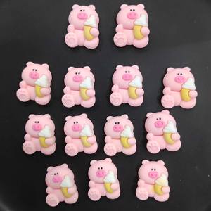 Résine animaux tenant crème glacée Kawaii Cabochon Slime charmes bricolage artisanat accessoires - Product Image 4