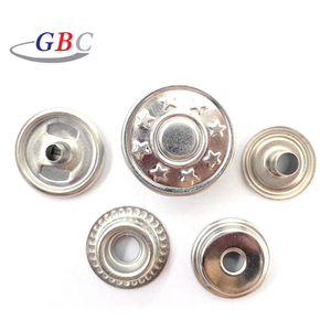 High Quality 304 Stainless Steel 4 Part Ring Snap <strong>Buttons</strong> Lead Free <strong>No</strong> for Plated for Cloth/Canvas Garment Accessories - Product Image 3