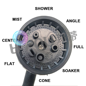 Pistolet de pulvérisation à 8 modes, avec jet en brume, à angle réglable, à cône central large et à jet plat, pour l'arrosage des plantes, le lavage des voitures et des animaux domestiques, et le nettoyage des sols - Product Image 5