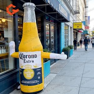 Danseur gonflable publicitaire personnalisé en forme de bouteille de bière, Danseur gonflable de ciel, Danseur gonflable soufflé, Danseur volant - Product Image 4