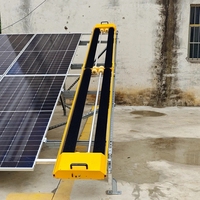 Machine de nettoyage automatique de panneaux solaires à brosse Système de nettoyage de modules photovoltaïques PV Robot de nettoyage de panneaux solaires