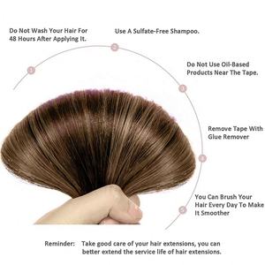 Extensions de cheveux invisibles en ruban adhésif de qualité supérieure, cheveux vierges européens, double trame, double trame machine, vente en gros de cheveux humains - Product Image 2