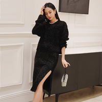 Ensembles pour femmes veste jupes genou logo personnalisé style coréen vêtements d'hiver pour femmes ensemble deux pièces