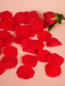 Pétales de rose artificiels en plastique, pièce unique, pour cadeaux, artisanat, décoration de couple, lune de miel, voyage, hôtel, accessoire de demande en mariage DIY, présentation - Product Image 3