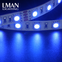 SMD5050 RGB LED-Streifen 24V Flexibles Farbwechsel-Lichtband Hohe Helligkeit Dekorative Beleuchtung für TV, Zuhause und Gewerbeprojekte