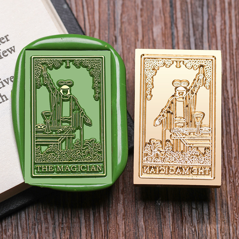 Magicien, grand rectangle, 4*2,5cm