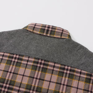 Custom Private Label <b>Men's</b> Winter Flannel <b>Jacket</b> 100% Cotton Windproof Thick <b>Smart</b> Casual Quilted <b>Jacket</b> Product - Product Image 5