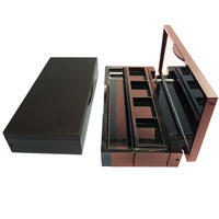 Palette d'ombres à paupières en plastique, conteneur de Palette d'ombres à paupières Unique vide, 4 couleurs avec emballage de pinceau, étui de maquillage