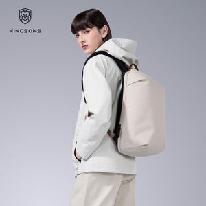 Kingsons Casual <b>Backpack</b> Water Resistant Lightweight <b>Large</b> Capacity Laptop <b>Backpack</b> Unisex Solid Color for Leisure Travel - Product Image 3