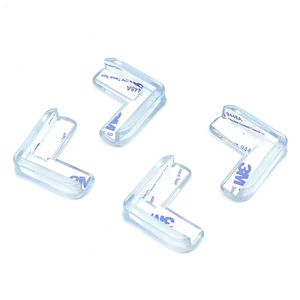 L Type Silicone <b>Corner</b> Guards For Kids Safety Protection Transparent Edge <b>Protectors</b> - Product Image 1