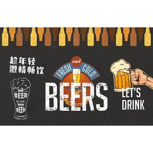 Retro Nostalgic Personality Bar <strong>Wallpaper</strong> Creative Music Restaurant <strong>Clear</strong> Bar Beer House <strong>Wallpaper</strong> Red Wine Barbecue Shop Mural - Product Image 5