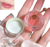 Private Label Diamant Luxe Natuurlijke Vloeibare Lipgloss Tube Vegan Roze Transparante Basis Minerale Verzorgende Plumper 6ml Fruitformule voor