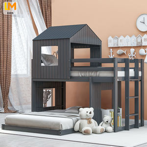 LM детская 2021 новая деревянная фанера и МДФ, современные детские двухъярусные кровати - Product Image 4