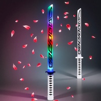Épée de ninja lumineuse en gros pour enfants, accessoire de costume de cosplay, katana LED pour les fournitures d'événements et de fêtes d'Halloween