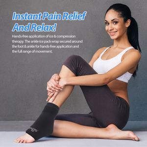 Reusable Flexible Ankle <strong>Ice</strong> <strong>Packs</strong> Hot Cold Compression Freeze Gel Cooling <strong>Foot</strong> Wrap - Product Image 4