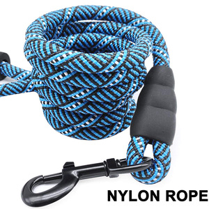 Yumuşak yastıklı kolu ile lüks naylon evcil hayvan tasması kalın kurşun ve ağır halat büyük orta küçük yavru için ücretsiz örnek köpek tasma - Product Image 4