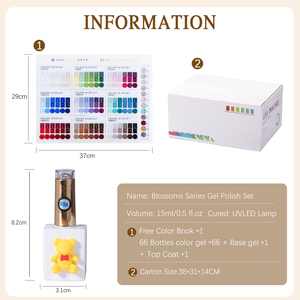 ZRKGEL <span class=keywords><strong>Set</strong></span> di Smalti Gel UV 15ml 66 <span class=keywords><strong>Colori</strong></span>, Etichetta Privata, Inodore, Rimovibile, Adatto per Tutte le Stagioni - Product Image 6