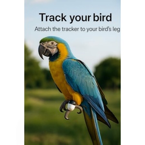 Traceur GPS pour pigeons Parrots Trackr, bague en plastique avec puce, positionnement en temps réel, Bluetooth/WiFi, étanche IP68 - Product Image 5