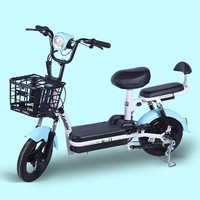 Vélo électrique à deux roues pour adultes Little Prince, 48V, cadre léger en acier à haute teneur en carbone, freins à moyeu avant/arrière, scooter 45-55 km
