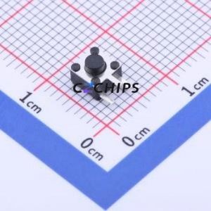 TS4538B3J Tactile Switch Through hole Component (THT) Switch Single Pole Single Throw Round Button 2.5N Right Angle Insert - Product Image 1
