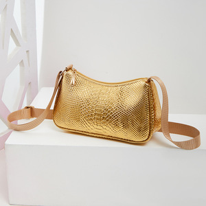 PU cuir Hobo sacs 2025 nouveau <span class=keywords><strong>Smartphone</strong></span> sac serpent-impression épaule sac à main serpent sous les bras femmes sac - Product Image 1