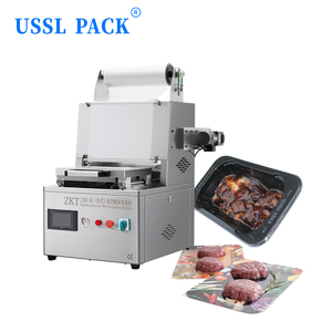 Scelleuse de barquettes alimentaires à gaz DMP-350V pour barquettes de bœuf, petite machine de scellage de barquettes MAP semi-automatique de comptoir pour <span class=keywords><strong>boucherie</strong></span> et emballage frais - Product Image 4