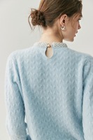 Pull 100% cachemire, pull pour femme, col semi-haut, tricot ample, couleur unie, automne et hiver
