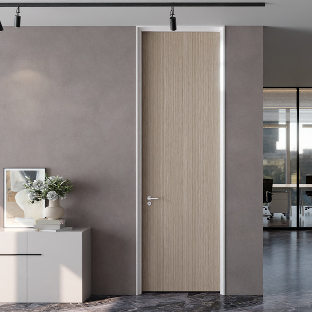 Invisible Design Door Solid Wood-like Side Opening Aluminum Frame Hidden Wall Modern Interior Bedroom Flat Frameless Door
