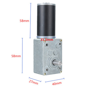 Miniature Dc <b>Worm</b> <b>Gear</b> Motor 42 Mm 300 Rpm Flange Mount High Torque Self Locking Reverse <b>Gear</b> Motor - Product Image 3