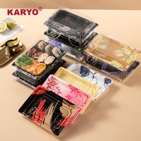 KARYO 1105 Emballage alimentaire en plastique blister jetable de haute qualité Paquet de sushi à emporter Boîte à emporter pour supermarché