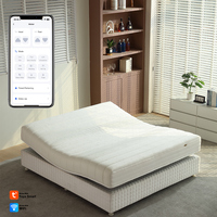 King-Size-Bett Tuya Airbag-Massage Smart-Matratze WLAN-App Fernbedienung Lendenwirbelstütze Taschenfederkern-Bett