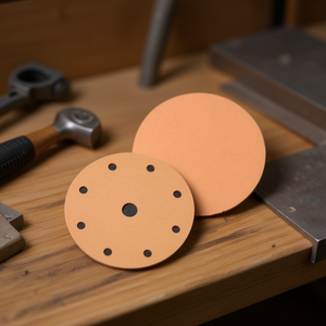Disco de Lijado con Velcro Ttake, Grano 120, 8+1 Agujeros, Abrasivo de Corindón para Acabado de Madera y Metal - Product Image 3