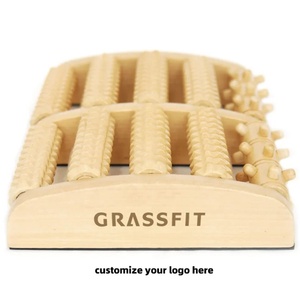 Zhedage in legno strumenti di terapia rotolamento del piede manuale massaggiatore di legno naturale circolazione sanguigna del piede rullo massaggiatore - Product Image 3